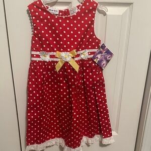 Blueberi Boulevard Red Polka Dot Dress